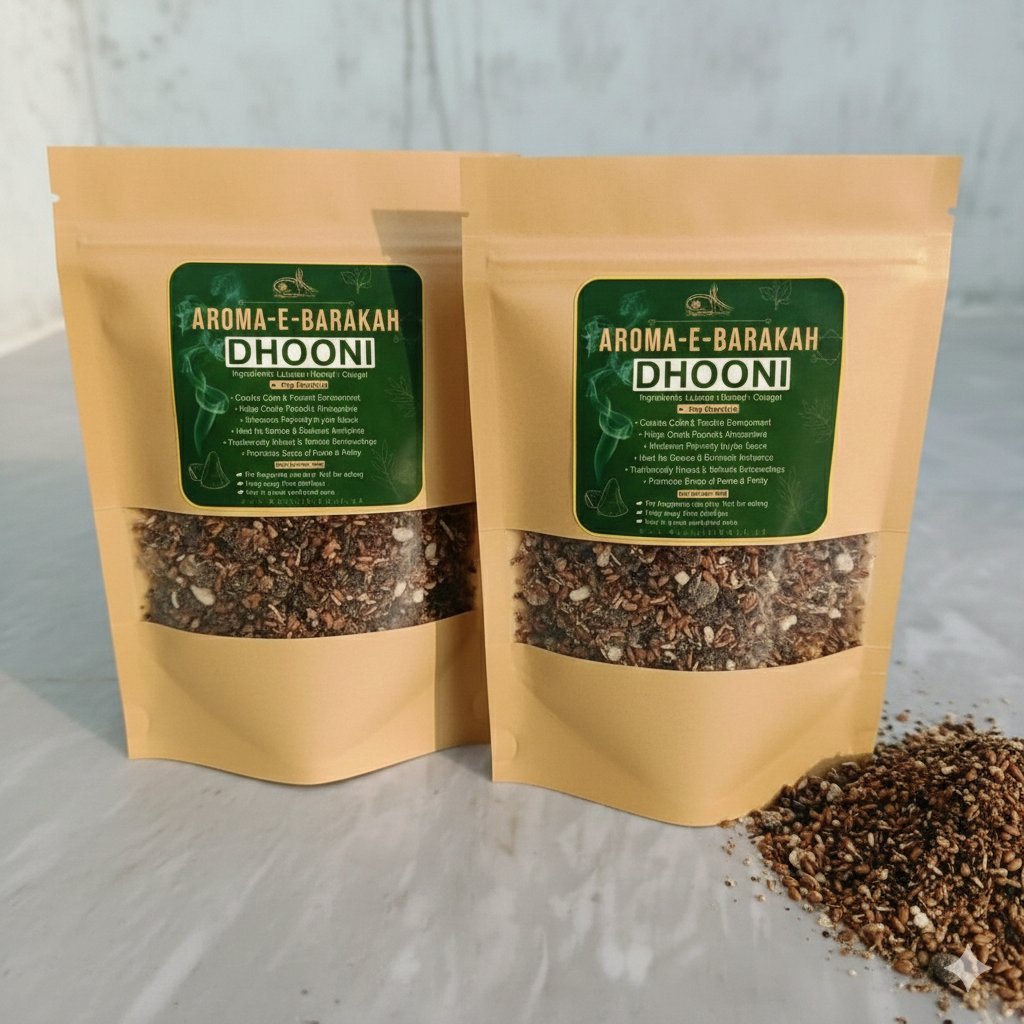 Aroma-E-Barakah Dhooni Pack (Mixture of Luban, Gougal & Harmal) Natural Fumigation