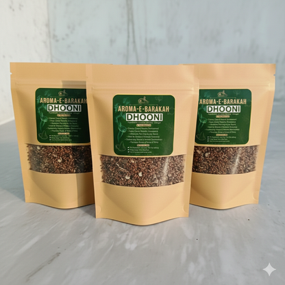 Aroma-E-Barakah Dhooni Pack (Mixture of Luban, Gougal & Harmal) Natural Fumigation